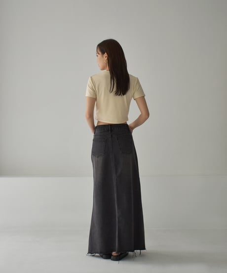 Denim Long Skirt bo2000-152