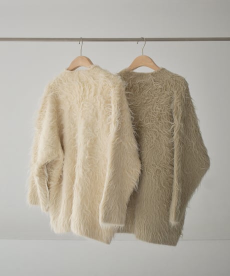 Hairy Shaggy Knit Cardigan t1911-314