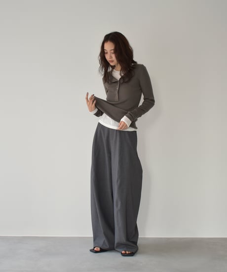 Henley Neck Kint Pullover t1911-366