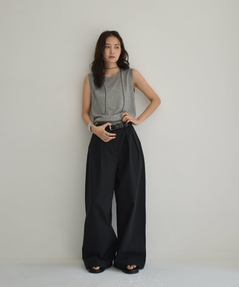 トップス NaturePattern SheerKnitted CrewNeckTop NaturePattern SheerKnitted CrewNeckTop