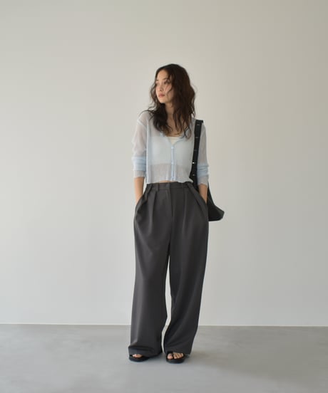 Sheer Rib Knit Cardigan t1911-386