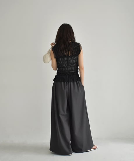 Highwaist 2Tuck Wide Pants bo2000-163