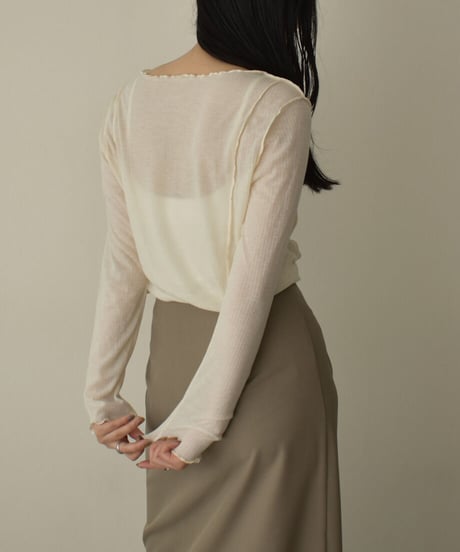 Mellow Sheer Tops t1911-144