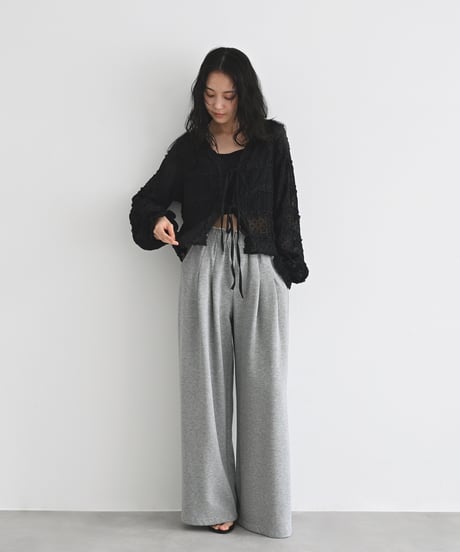 Dot Sheer Ribbon Cardigan t1911-520