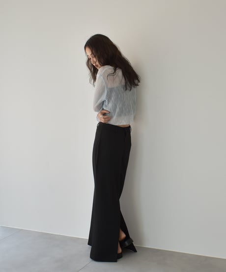 Sheer Rib Knit Cardigan t1911-386
