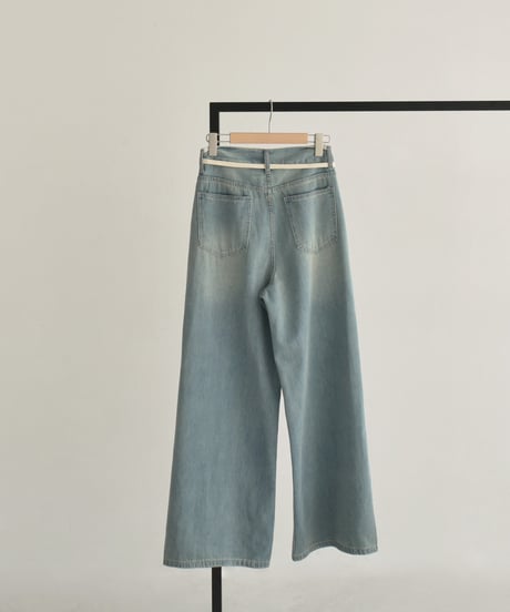 String Belt Denim Pants bo2000-157
