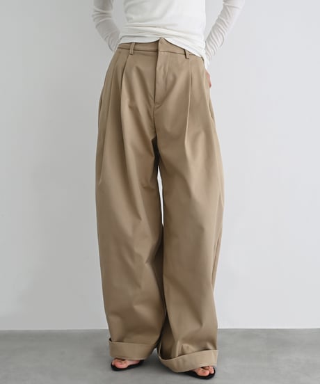 Double Tuck Wide Pants bo2000-189