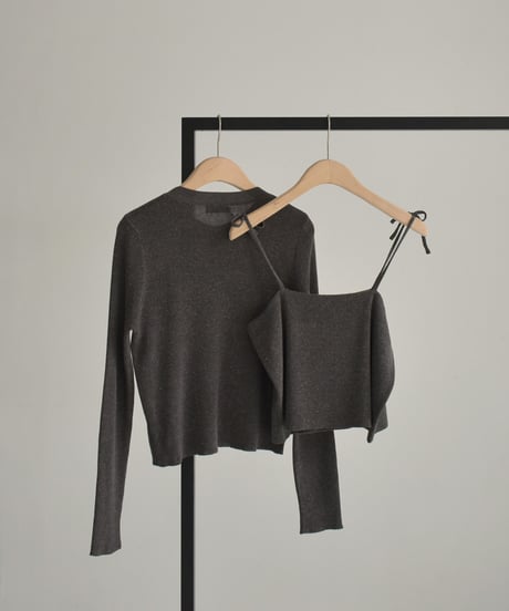Linen Blend Camisole Set Cardigan t1911-433