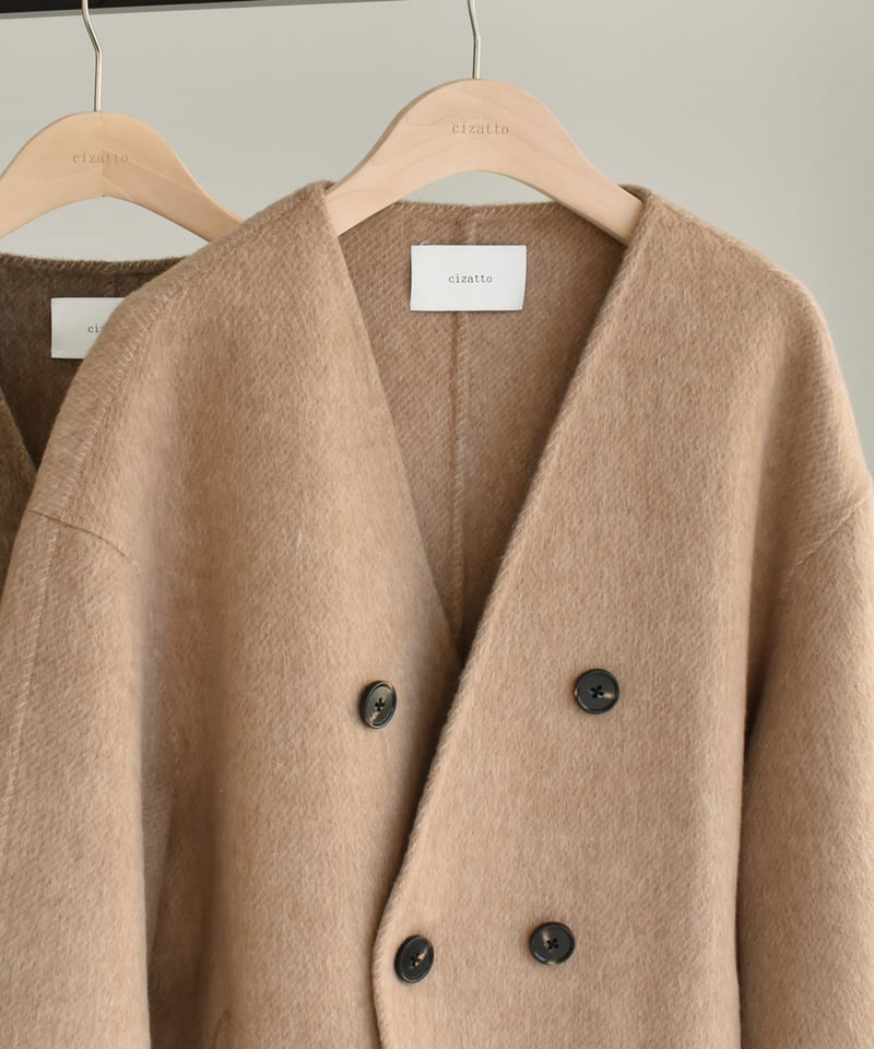 Wool Rever Short Coat t1911-309 | cizatto Wool Rever Short Coat t1911-309 | cizatto