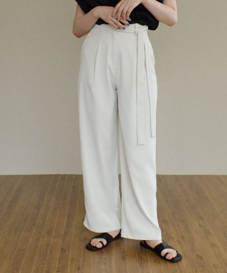 Side Ribbon Pants（Ecru） bo2000-53
