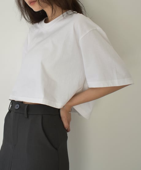 Short Wide Silhouette Tshirt t1911-388