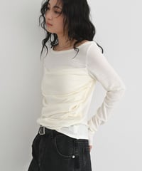 Tuck Drape Knit Tops t1911-502