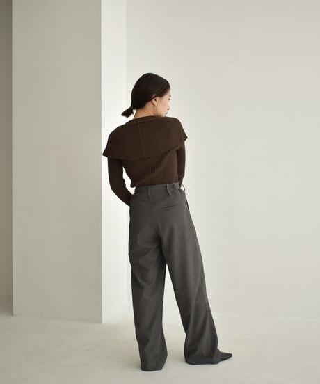 Cape Collar Knit Tops t1911-226