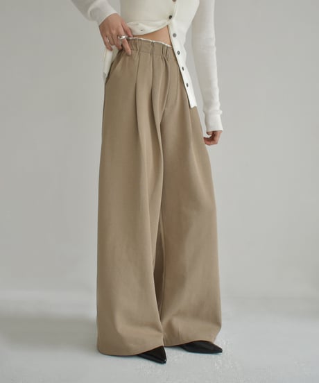 Double Waist Tuck Sweat Pants bo2000-146