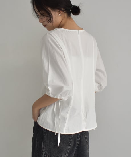 Drawstring Sleeve Blouse t1911-301