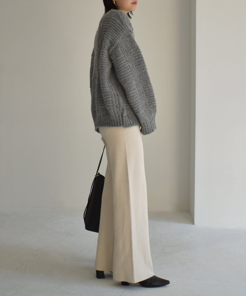 Center Seam Knit Pants bo2000-100 | cizatto Center Seam Knit Pants bo2000-100 | cizatto