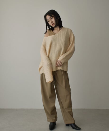 Vneck Over Knit Tops t1911-128