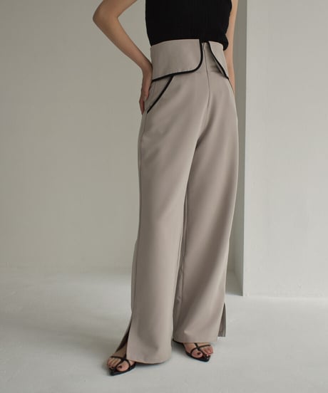 Waist Flap Piping Pants【セットアップ着用可能】 op-0202004433