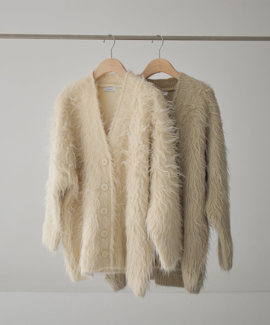 Hairy Shaggy Knit Cardigan t1911-314 | cizatto Hairy Shaggy Knit Cardigan t1911-314 | cizatto