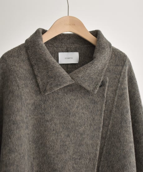 Stand Collar Midi Wool Coat c1911-61