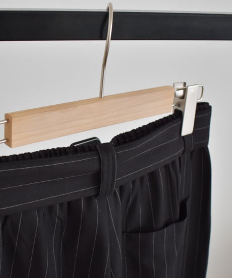 Stripe Cocoon Pants（Black）bo2000-194
