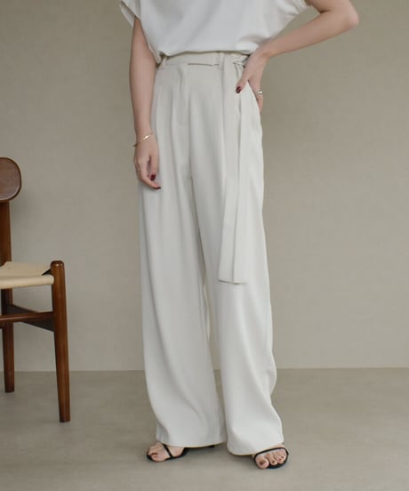 Side Ribbon Pants（Ecru） bo2000-53
