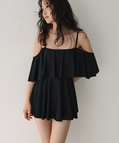 2way Frill Shoulder Swim Wear sw2000-12