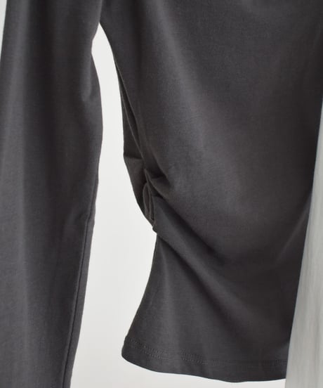 Oneshoulder Gather Drape Cutsew t1911-525