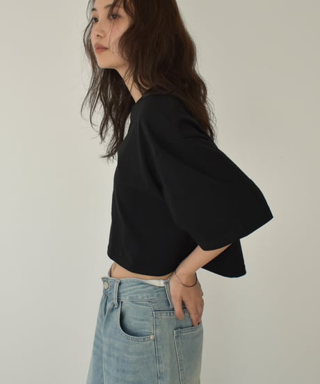 Short Wide Silhouette Tshirt t1911-388