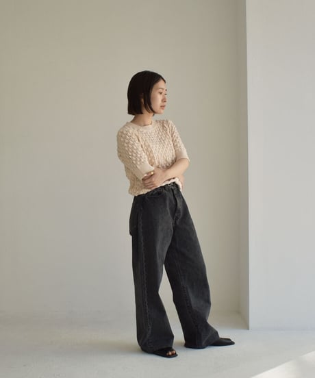 Short Sleeve Knit Tops t1911-216