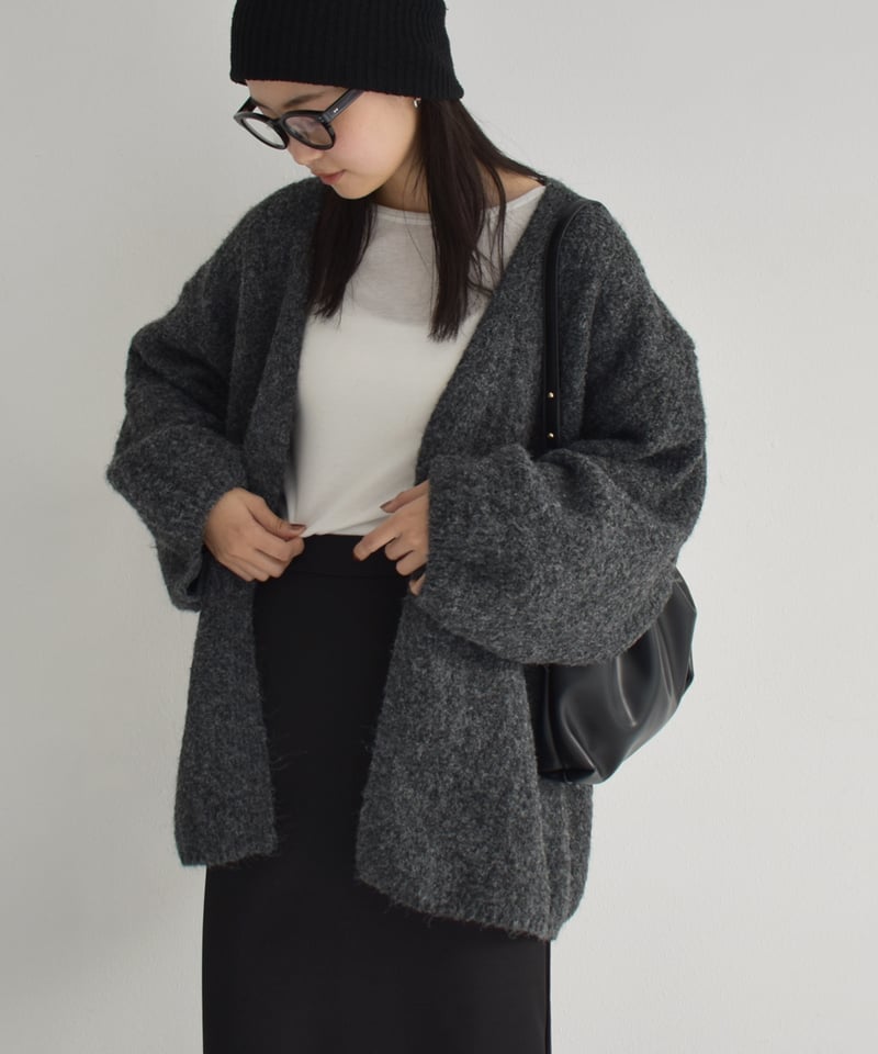 Volume Sleeve Knit Cardigan t1911-339 | cizatto