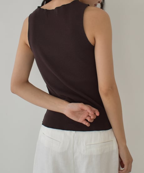 Rib Nosleeve Cardigan t1911-392