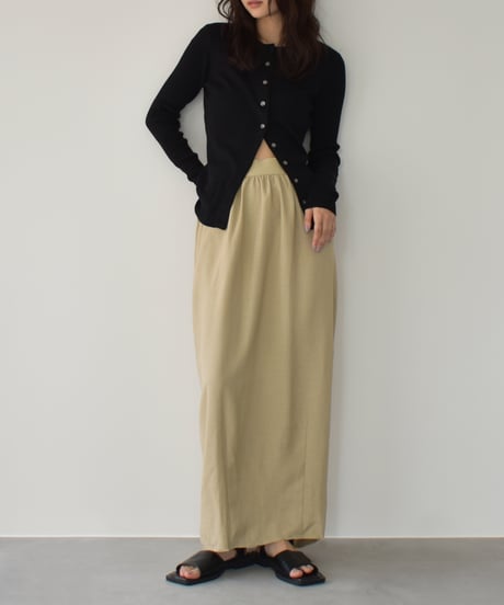 Crew Neck Rib Kint Cardigan t1911-350