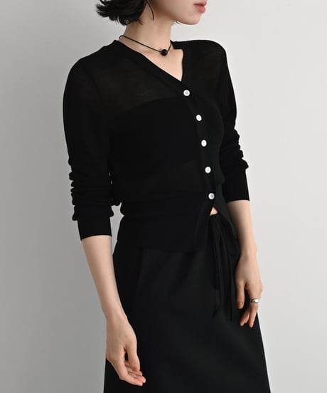 Compact Sheer Kint Cardigan t1911-523