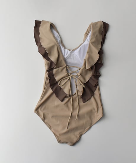 Back Open Frill Swim Wear sw2000-6