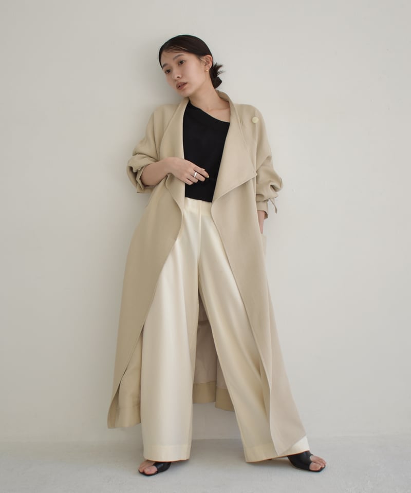 cizatto Drawstring Spring Long Coat cizatto Drawstring Spring Long Coat