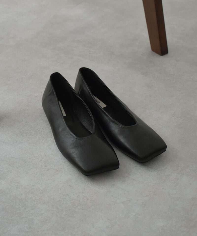 靴 ohotoro Square Ballet Pumps square ballet pumps | OHOTORO