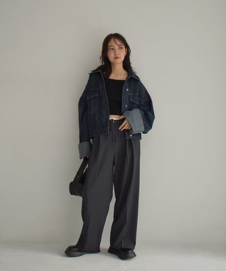 Wide Sleeve Denim Jacket t1911-309