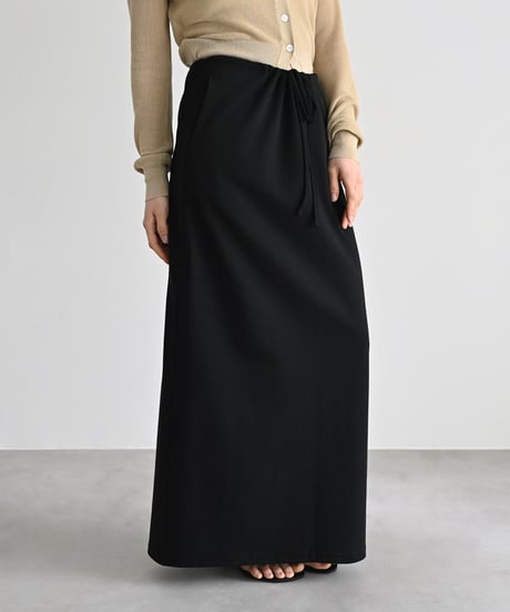 Drawstring Narrow Long Skirt bo2000-190