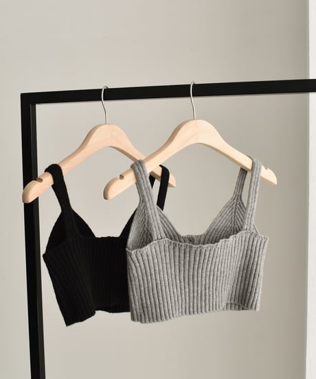 Button Design Knit Bustier t1911-230
