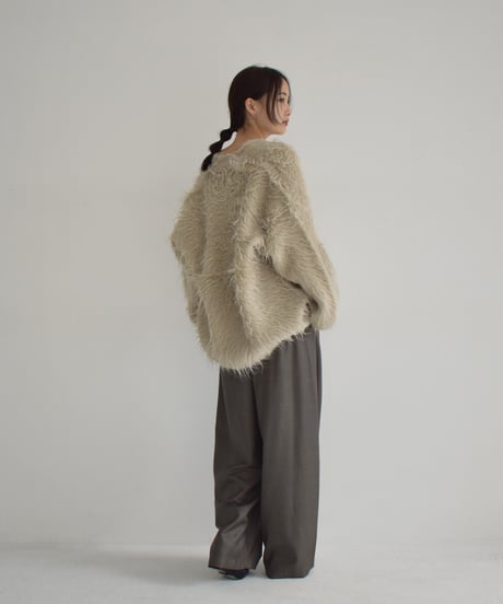 Hairy Shaggy Knit Cardigan t1911-314