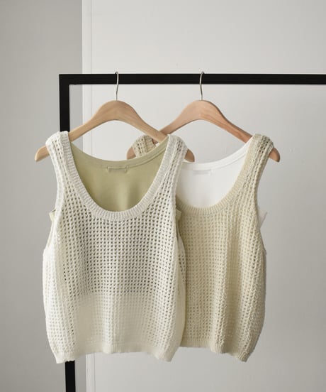 2Set Mesh Knit Tops t1911-286
