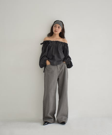 Straight Denim Pants（Greige）bo2000-147