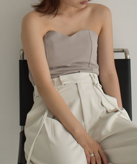 Back Lace Up Bustier【セットアップ着用可能】 0202004437