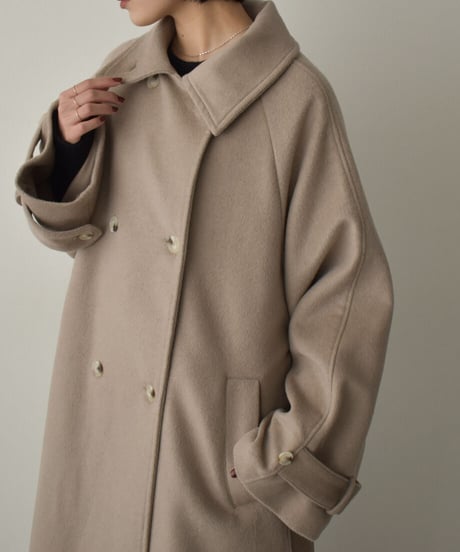 Wool Blend Trench Coat（Mocha beige）c1911-28