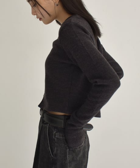 Crew Neck Short Cardigan t1911-223
