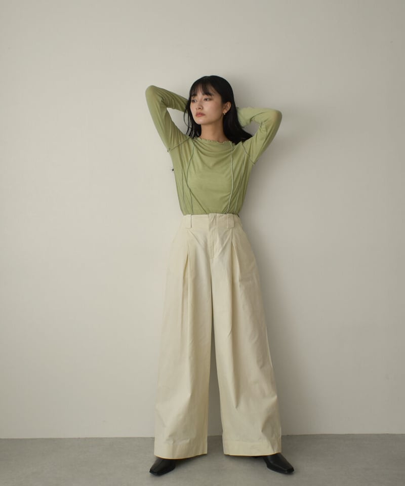 Tuck Wide Pants | cizatto Tuck Wide Pants | cizatto