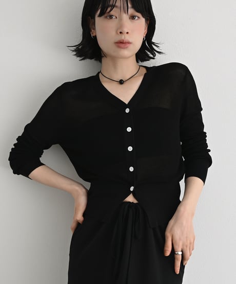 Compact Sheer Kint Cardigan t1911-523