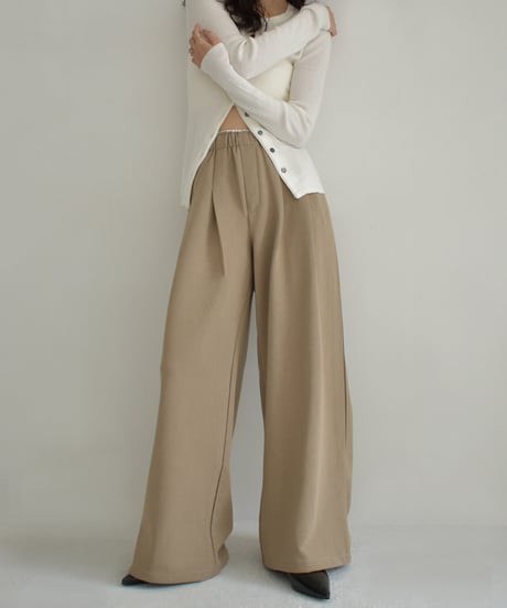 Double Waist Tuck Sweat Pants bo2000-146