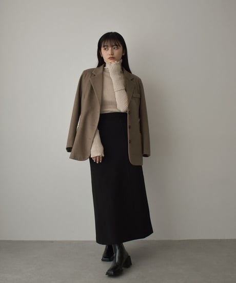Fingerhole Turtle Neck Knit t1911-155